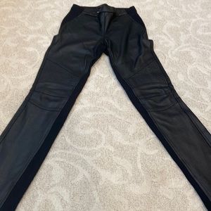 faux leather pants
